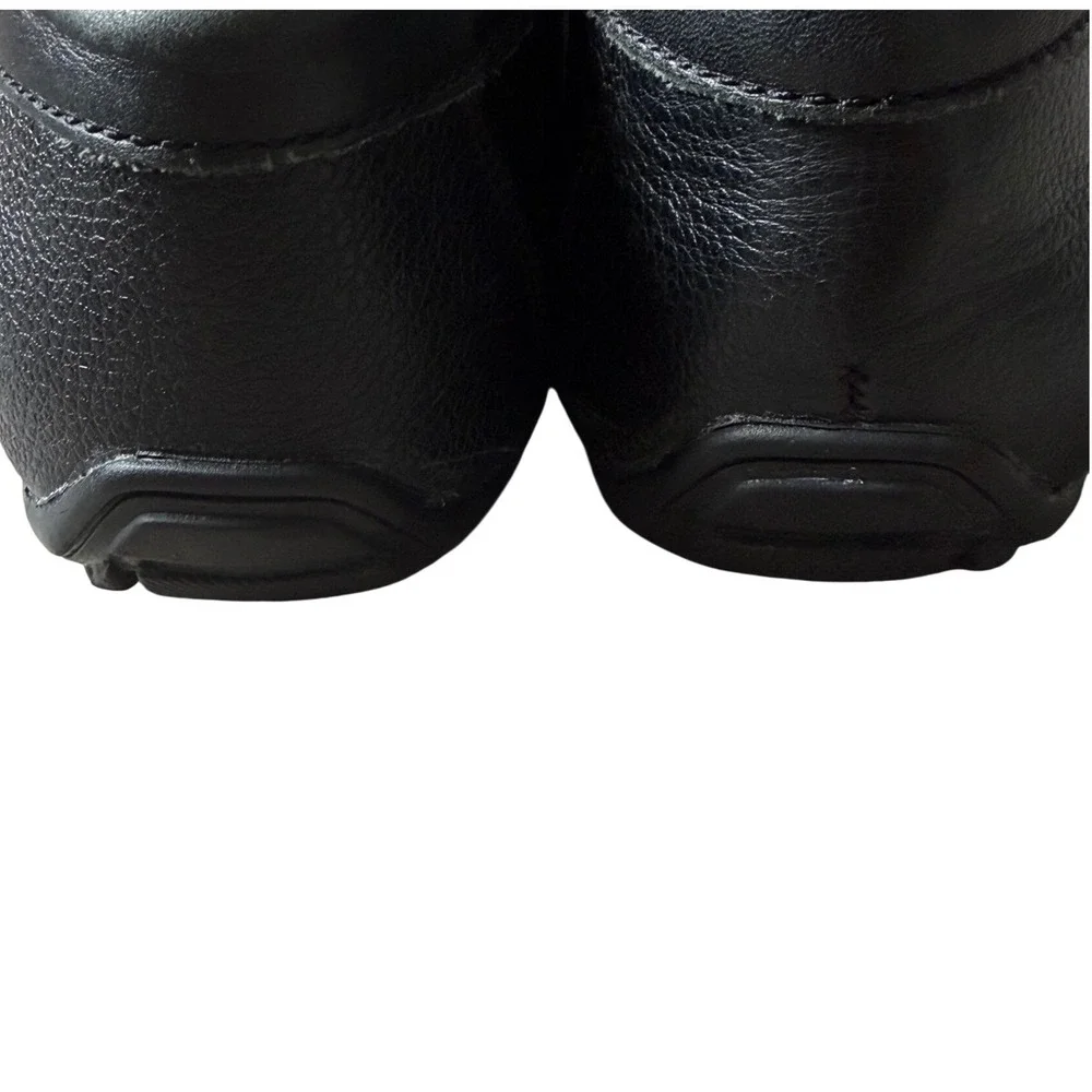 El Borcegui Mens Black Pebbled Leather Penny Loafers Driving Mocs Size 26 Mex‎